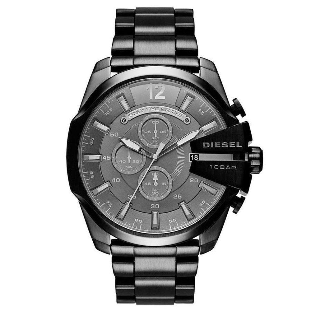 Diesel Men's Black Dz4355 Mega Chief Chronograph Dial Watch