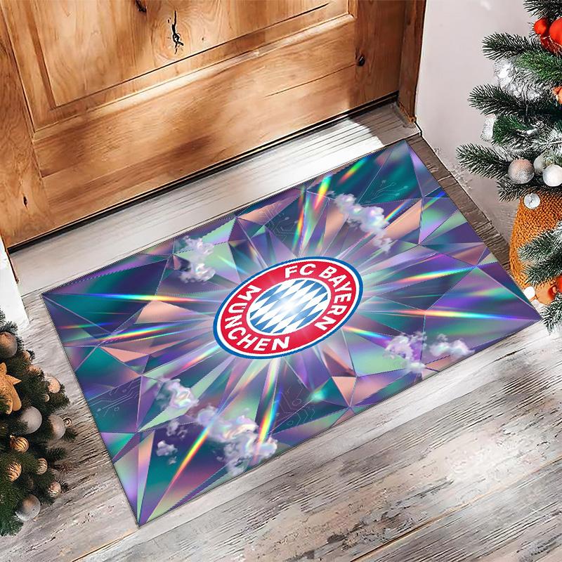 Bayern Munich Printed Flannel Area Rug Non Slip Soft Polyester Floor Carpet Indoor Decor Mat for Bedroom Living Room Sofa Game Room Home Decoration