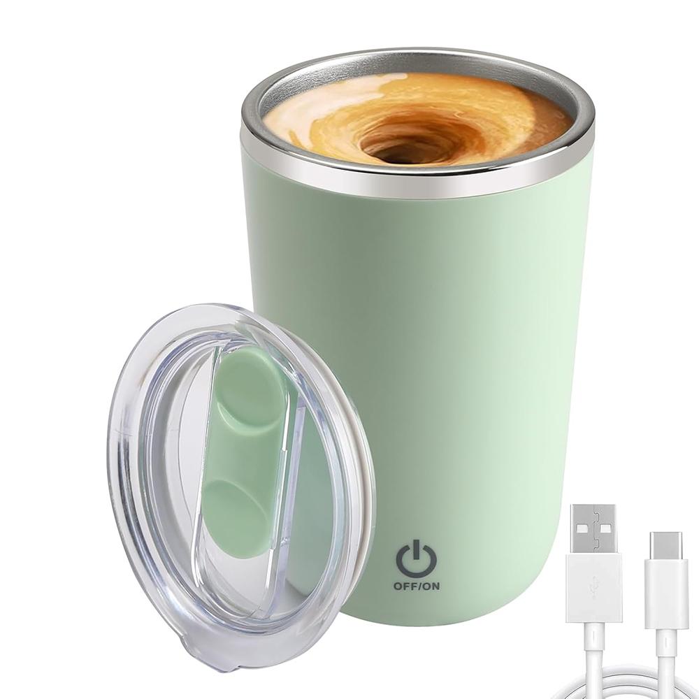 Rechargeable Automatic Self Stirring Coffee Mug Stainless Steel Magnetic Cup With Lid Electric Coffee Self Mixing Mug