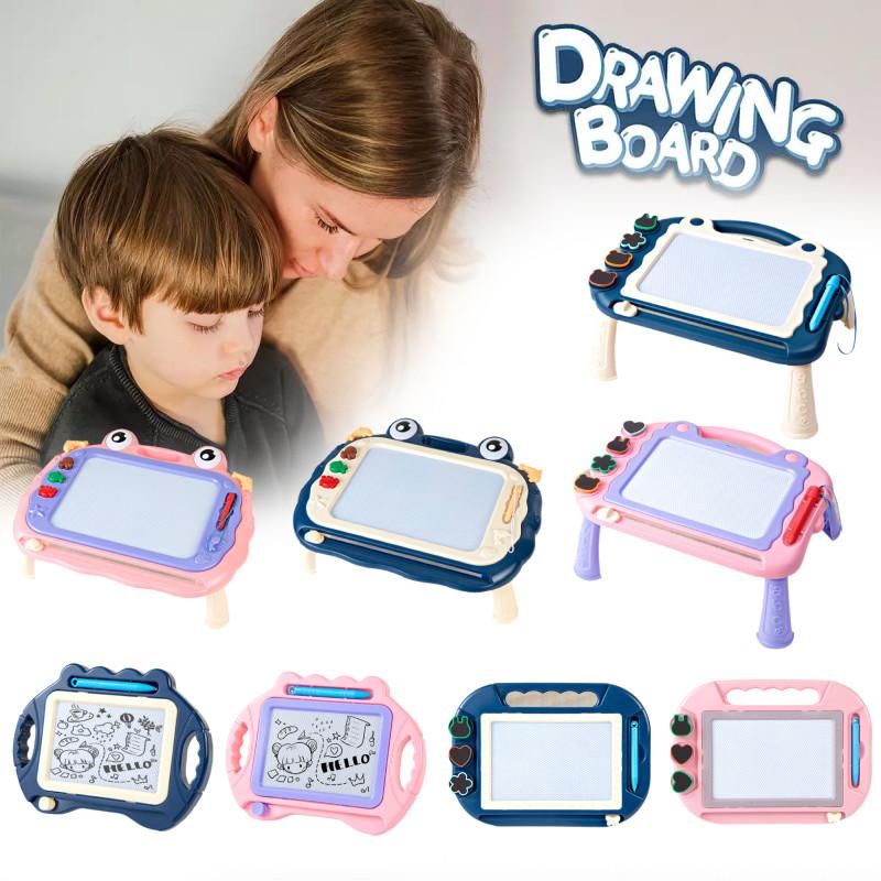 Writing Kids Magnetic Drawing Slate Magic Eraser Doodle Pad Color Sketch Board