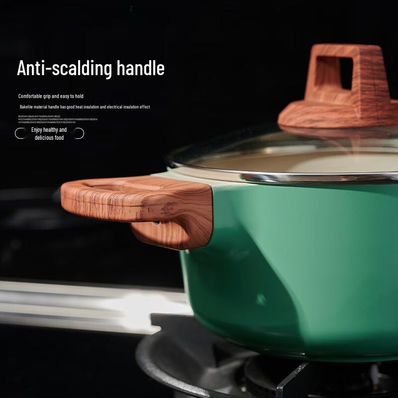 Zhi Shi Smaragdgrüner Antihaft-Suppentopf