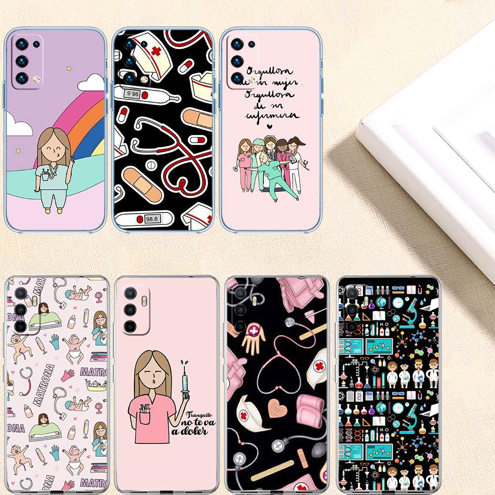 Doctor Nurse Transparent Phone Case for Motorola Moto Edge 20 30 40 50 S30 Fusion Ultra Pro Neo Lite + G200 G23