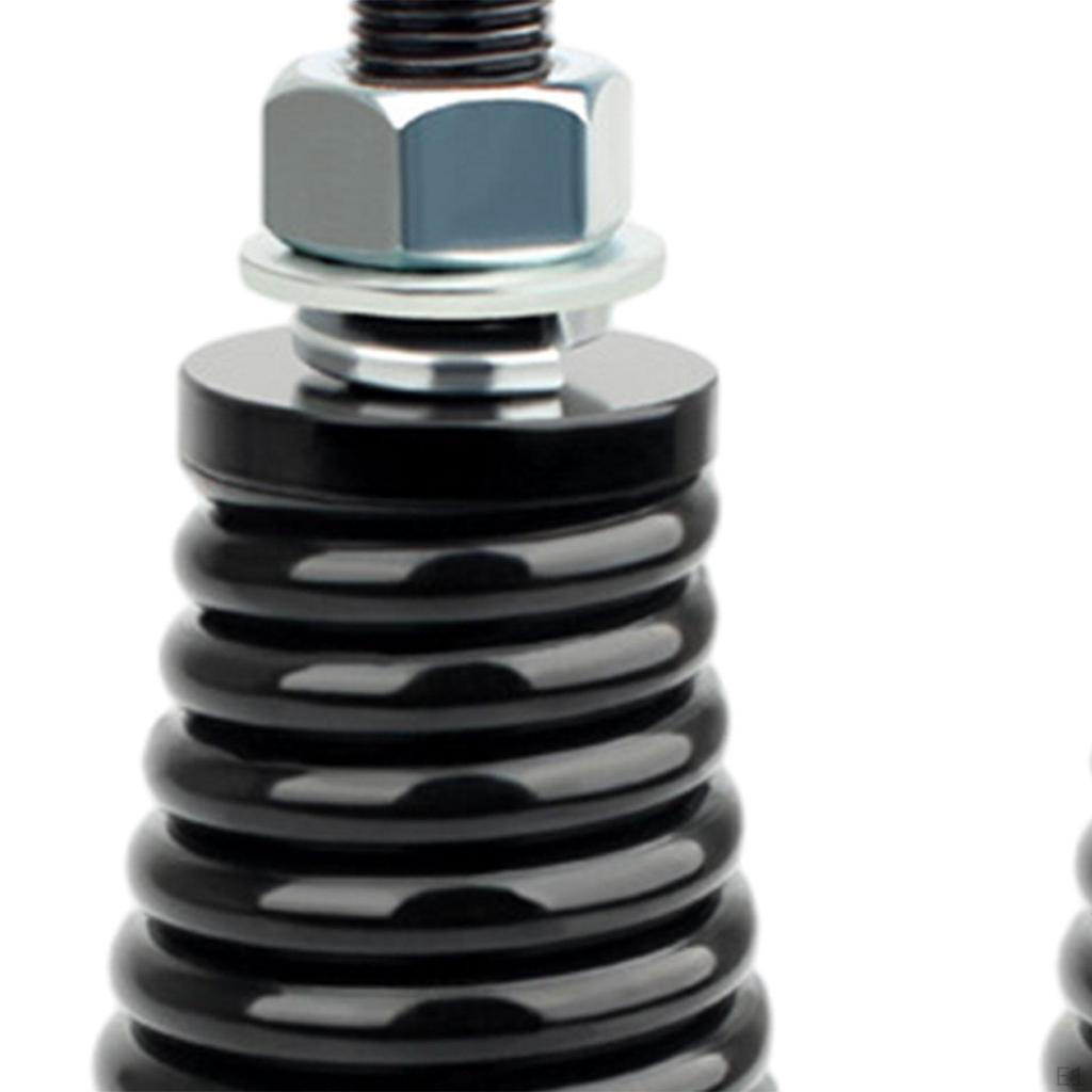 2 Pieces LED Whip Light Spring Mount Steel Sturdy Professional Accessory Antenna for