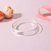 4 Stück/Set Runde Harzarmbänder Halbtransparente Acryl-Manschetten Leichte Punk-Armband-Sets Für Frauen