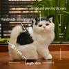 Cute Plush Toy - Orange, Siamese, Persian, Yellow Patch, Black Patch Cats & White Monkey Face