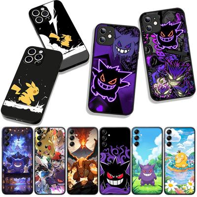 P-Pokemons GO P-Pikachus Gengar Cover for Samsung Galaxy A36 A17 A26 A07 A35 A54 A53 A13 A33 A34 S8 S9 S20 S21 FE S10 Plus Case