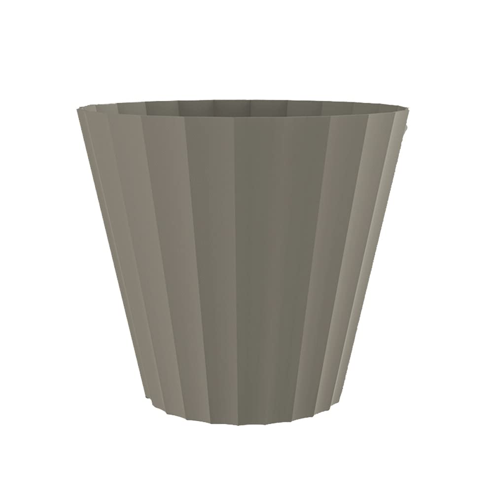 Doric Injection Pot Taupe Color Ø26x23cm