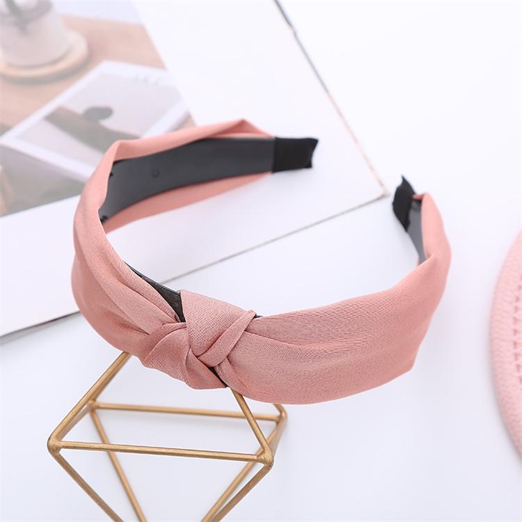 Girls and Ladies Fabric Knotted Hair Band Solid Color Sweet Headband Wholesale Simple Head Hoop Minimalist Modern 10 Colors