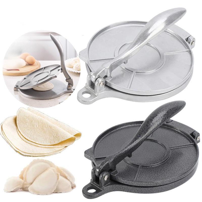 

6.3 Inch Manual Tortilla Press Aluminum Alloy Corn Tortilla Maker Homemade Pancake Press Kitchen Tool For Diy Mexican Food серебряный