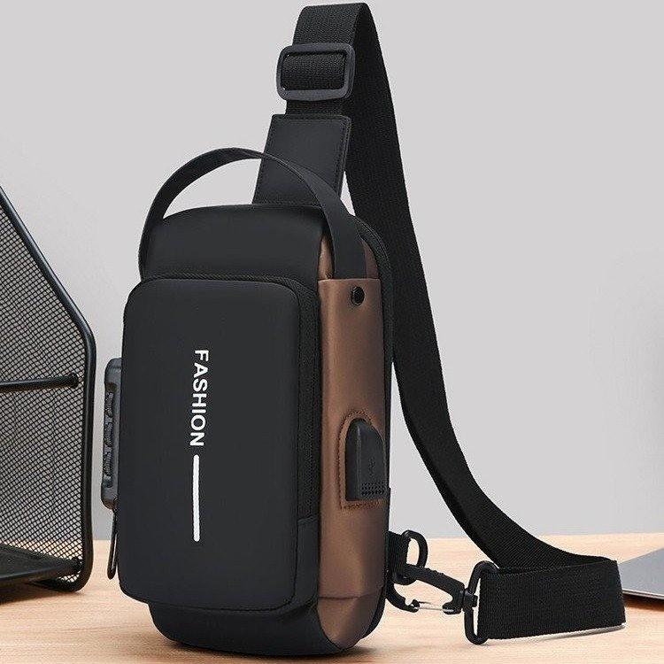 Small Version Men's Waist Packs Crossbody Chest Bag Lightweight Men's Small Pouch Anti-theft Design Men's Handbag Shoulder Bag