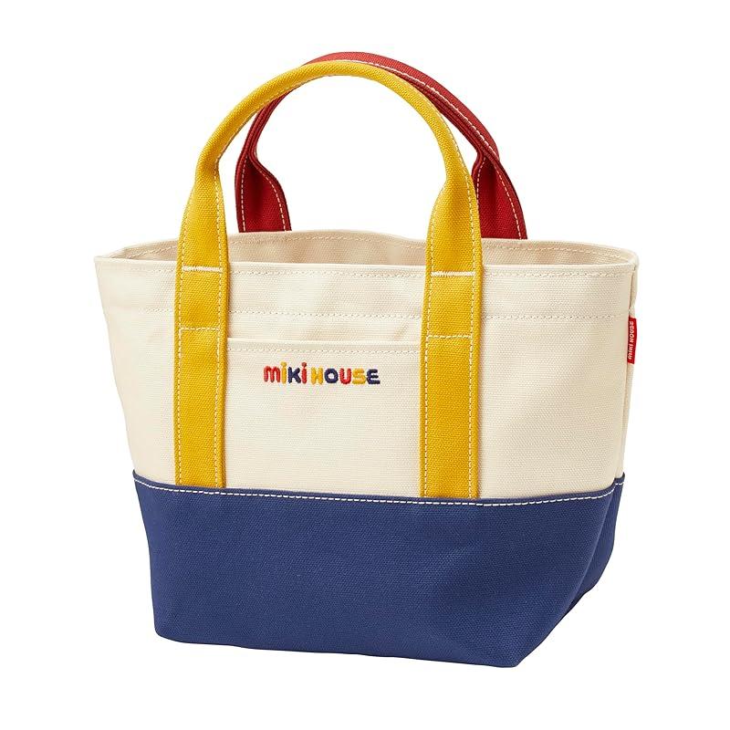 

[MIKI HOUSE] tote bag canvas logo Plain color made in Japan For adults ladies mom boy girl baby kids children s clothing 10-8222-681 multi color