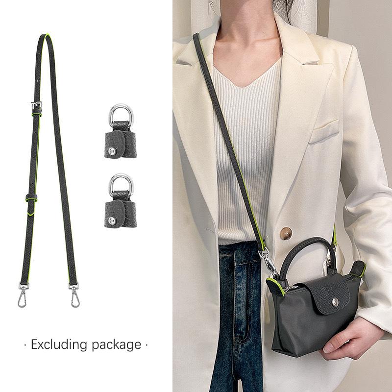 Tasche Lederriemen Universite Mini Tasche Schulterriemen Grau Mini Tasche Stanzfreie Modifikation Zubehör