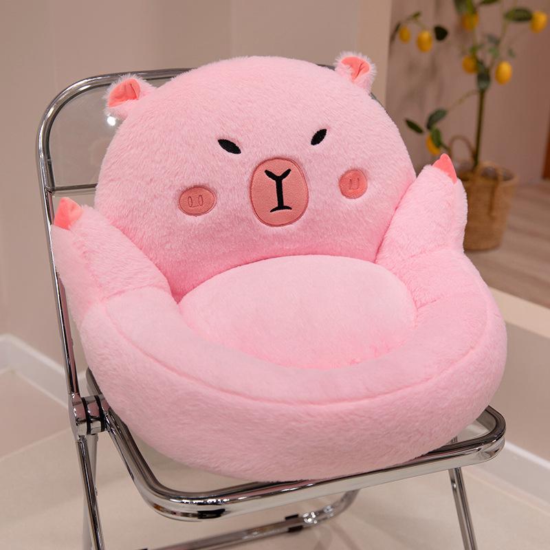 Winter Office Kapibala Waist Protection Chair Backrest Integrated Seat Cushion Capybara Butt Cushion Seat Cushion Seat Cushion
