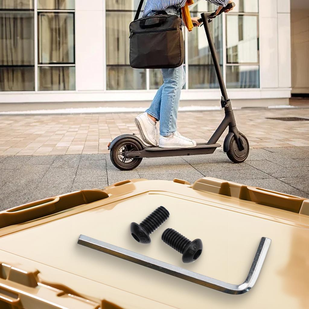 Replace Screws Tool Black W/Wrench Electric scooters Pole to Base mounting