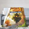 Maya The Bee With Flowers Cartoon Throw Blanket for Couch  Fuzzy Soft Plush Blanket 50x60 Inches Multiple Sizes Bedspreads