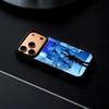 Anime Blue Period Handyhülle Für IPhone 17 16 15 14 13 12 Pro Max Plus Schwarzer Rahmen Harte Schale