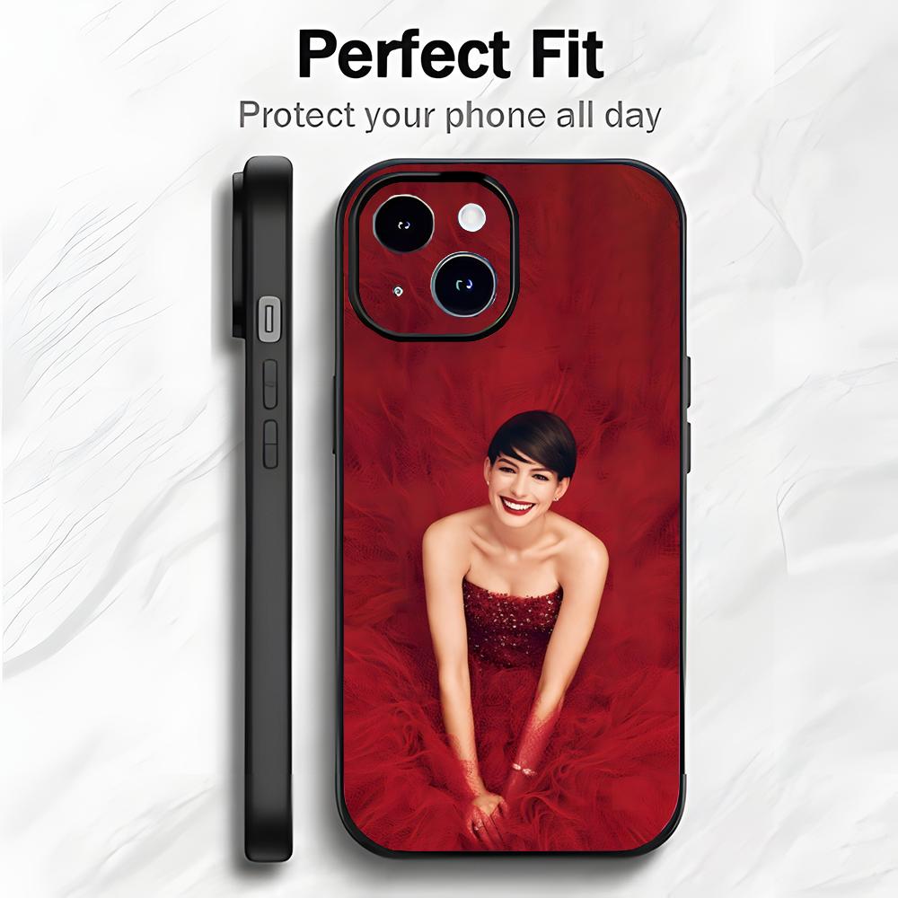 Elegant Beautiful Actress A-Anne Hathaway Phone Case Phone Case Soft Packaging Lightweight For iPhone17 16 15 14 13ProMax