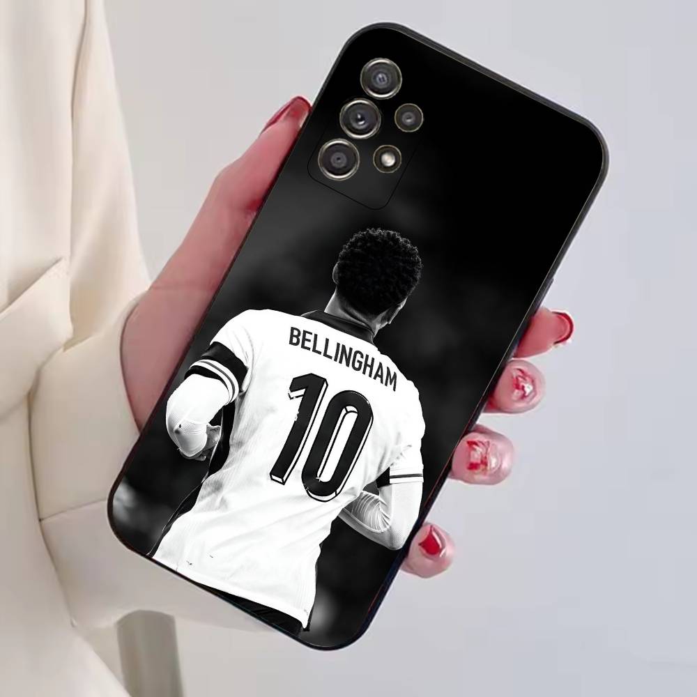 J-Jude F-Football Bellinghams Phone Case For Samsung S25,S24,S21,S22,S23,S30,Ultra,S20,Plus,Fe,Lite,Note,10,Black Cover