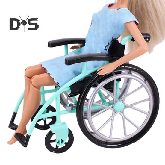 Mini Wheelchair Toy Set for Dollhouse Miniature Model with Crutches House Decoration DIY Crafts Sand Table Accessories Wheelchair Toys Mini Crutches