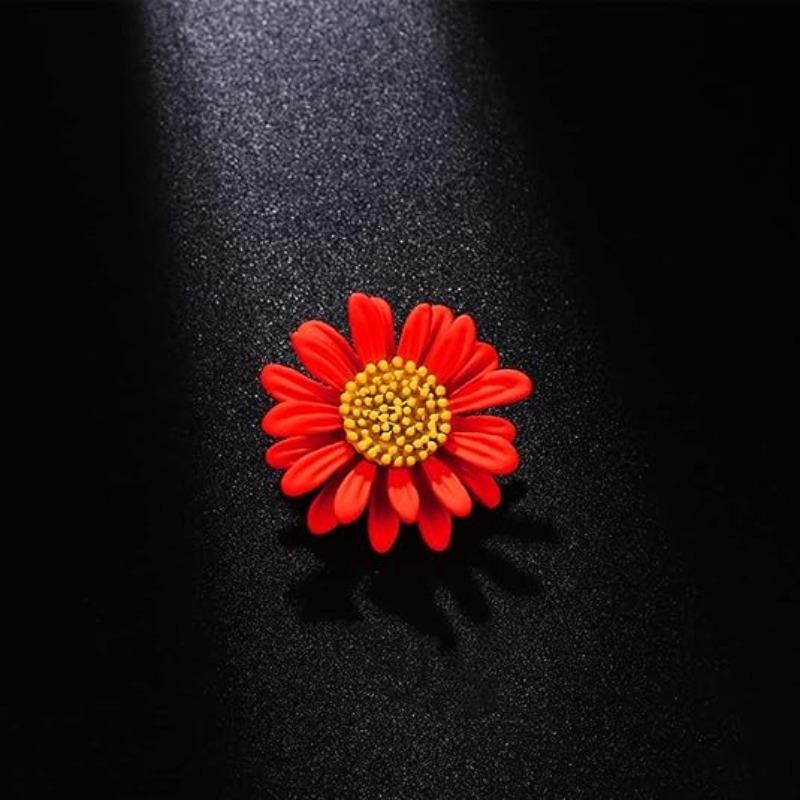 Multicolor Cute Daisy Flower Brooch Plant Sunflower Set Lapel Pin Enamel Pin Coat Collar Brooch Ladies Girls Men's Jewelry Gift