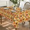 Autumn Harvest Rectangle Tablecloth for Table Decor Holiday Party Waterproof Reusable Table Cloth for Tables Kitchen Dining
