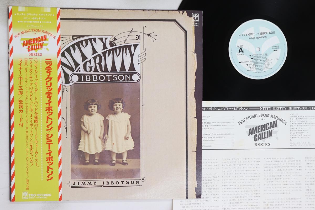 

LP Record JIMMY IBBOTSON - Nitty Gritty Ibbotson AW2041 TRIO 1977 Japan Obi Rock Used
