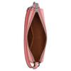Coach Borsa a Spalla Nolita 19 con Logo a Fantasia Chiusura con Zip Jacquard e Pelle Liscia Piccola Borse da Donna Argento Rosa Chiaro CU002-SVOBD
