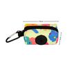 Colorful Print Dog Poop Bag Dispenser Hangable with Buckle Waste Bag Organizer Zipper Garbage Bags Dispenser Pet Supplies