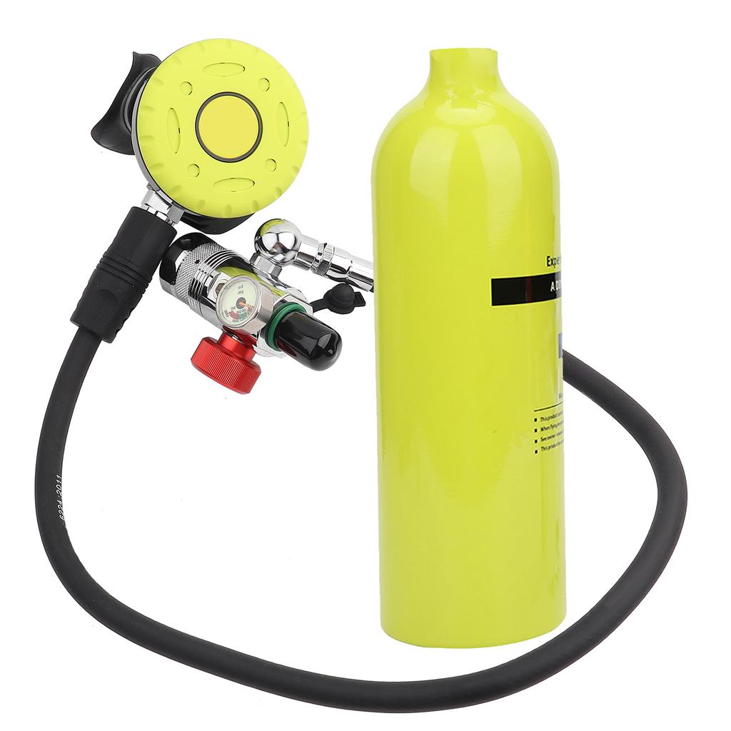 1L Underwater Respirator Scuba Diving Cylinder Snorkeling Oxygen Tank with Inflator Dive Equipment Kit
