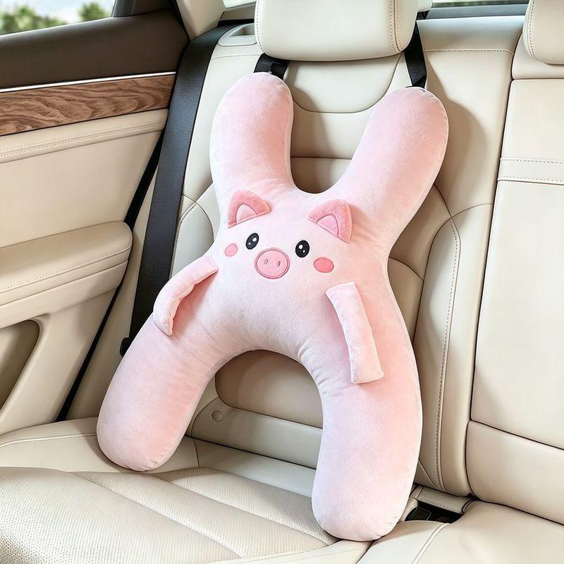 Soft Car Seat Neck Pillow Comfortable Breathable Child Sleeping Pillow Seat Belt Safety Removable Anti Pinch Neck Pillow