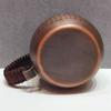 Vintage Pure Copper Coffee Cup,Handcrafted Thickened Engraving Hammer Texture Woven Handle 300 ml Beer Mug,Tea Cup Tableware
