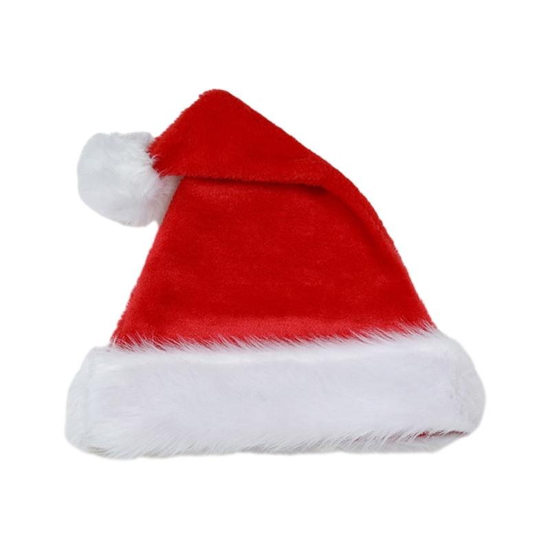 Christmas Headwear Cap Thicken Plush Perfect for the Holidays Colorful Outfits for Cosplay Santa Furry Hat