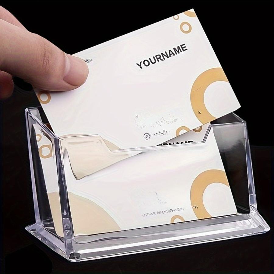 Transparent Layer Business Card Storage Box,Business Card Case,Used To Store Business Card  for Various Exhibition Front Desks