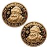 You Ain't Getting Shit Coin Funny Santa Claus Middle Finger Coin Novelty Metal Christmas Commemorative Challenge Coin Gag Gift for Friends