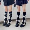 Gothic Cross Knitted Socks Punk Style Leg Cover Socks Long Socks Boot Cuffs  Lolita Style