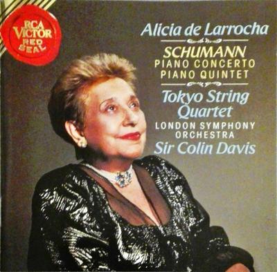 CD ALICIA DE LARROCHA, THE LONDON SYMP - Klavierkonzert ? Klavierquintett 09026612792 RCA Victor Red  1993 US Klassik Gebraucht