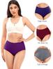 Women's Cotton Panties High Waist Postpartum C String Briefs Ladies Soft Tummy Control Underwear Large Size Underpants