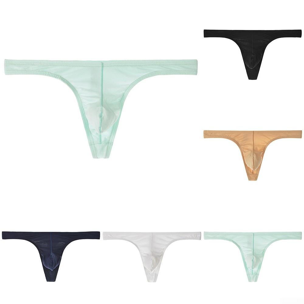 Soft Cotton Blend Men's G String Briefs Thong Panties Bikini Underwear