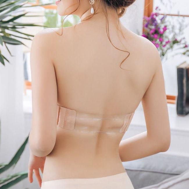 Strapless Bra Women Sexy Non Slip Invisible Bras Solid Summer Breast Stick Gather Underwear Lingerie Push Up Bralette