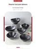 Melamine Black Matte Wide Mouth Noodle Bowl - Drop-Resistant, Perfect for Ramen, Luosifen, Mala Tang