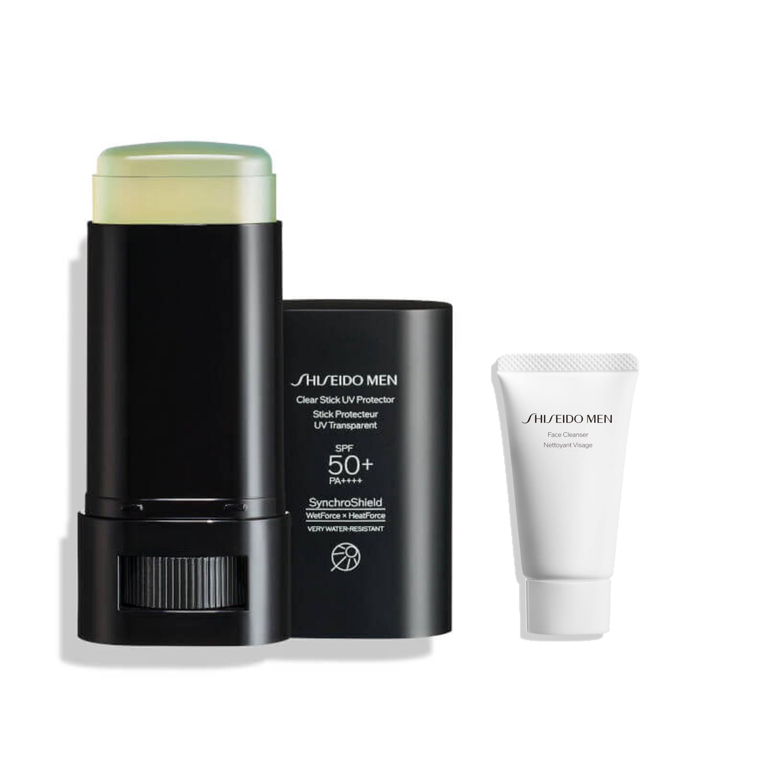 

SHISEIDO MEN Shiseido Men Clear Stick UV Protector Sunscreen Set with Small Face Wash Citrus Woody 20 г+30 г для мужчин SPF50+ PA++++ [Ограниченный выпуск]