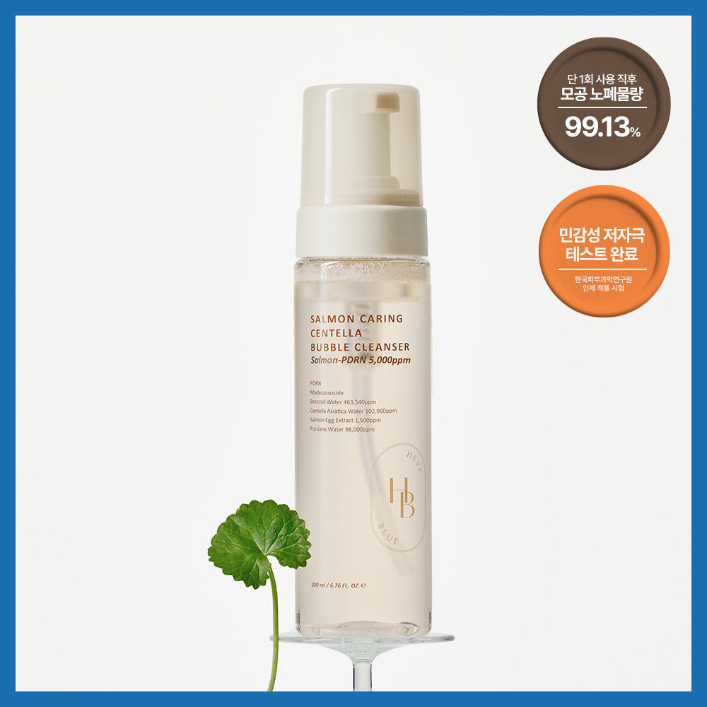 HEVEBLUE Salmon Caring Centella Bubble Cleanser 200ml