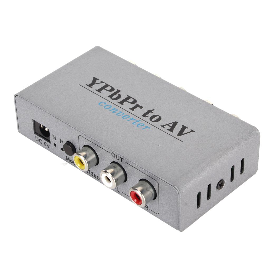YPbPr to AV Converter 1080P60 YPbPr Video Capture YPbPr to CVBS Component Video Converter Adapter wi