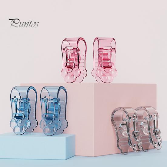 4ks Roztomilé kočičí tlapky Držák na přikrývku Spona Bezjehlový Bezešvý Spona na přikrývku Pevně ​​brání sklouznutí Univerzální spony na prostěradlo Protiskluzový roh přikrývky