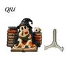 Creative Halloween Holiday Decor Cute Ghost Ornament, Cartoon Festive Wooden Statue, Theme Party Ornaments Ornament for Home Atmosphere Props