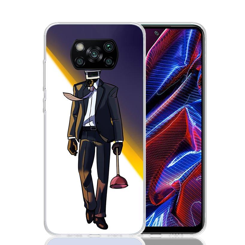 S-Skibidi Toilet Mobile Cell Phone Case For Xiaomi Poco X7 X6 X5 Pro F7 Ultra Redmi 15C 15 13 13C 12 12C 10 10A 10C 9 9A 9C 9T C