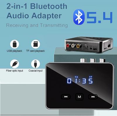 Vysielač Bluetooth 5.4 prijímača do auta aptX HD 3,5 mm jack Aux bezdrôtový adaptér Hudba pre TV Adaptér prijímača zvuku do auta 2 RCA