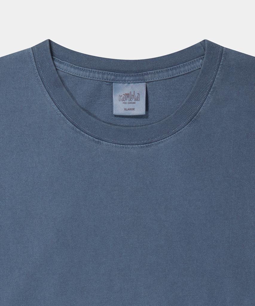 Lambeulla Pigment Washed Oversized Long Sleeve [Navy]