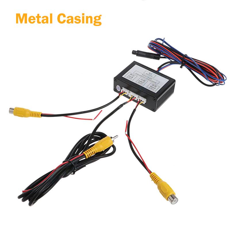 Two Way Control Box for Car Parking Camera Reversing System Front Converter Waterproof HD for Vehicle Parking Safety