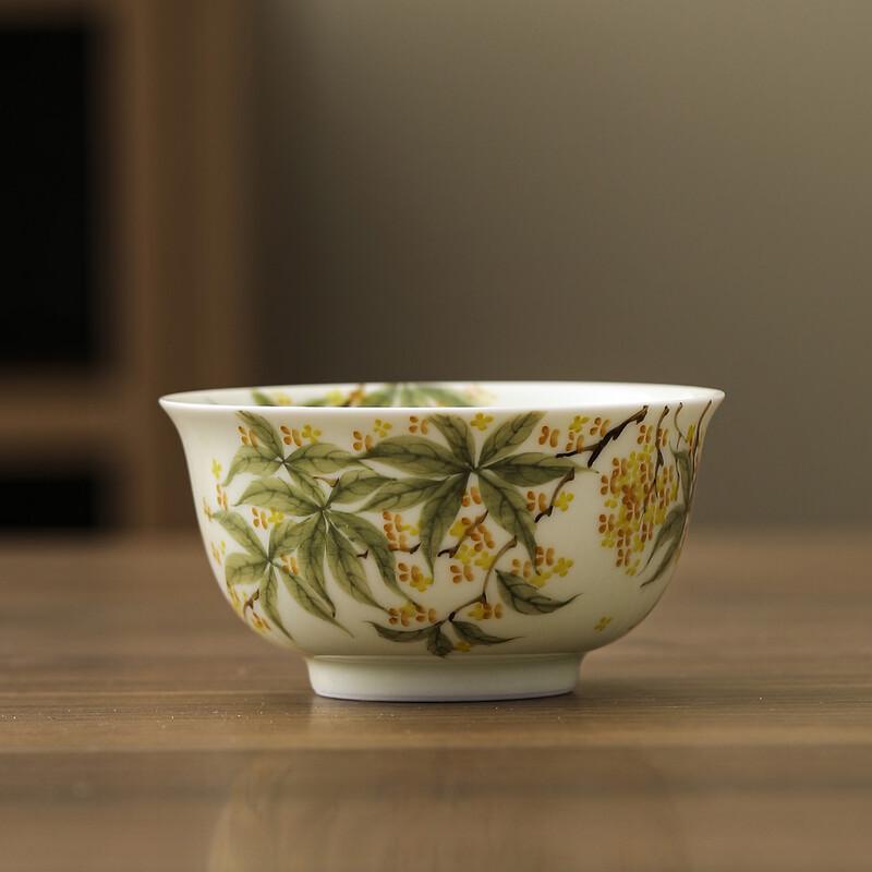 Yi Pan Hand-painted Osmanthus Ceramic Tea Cup